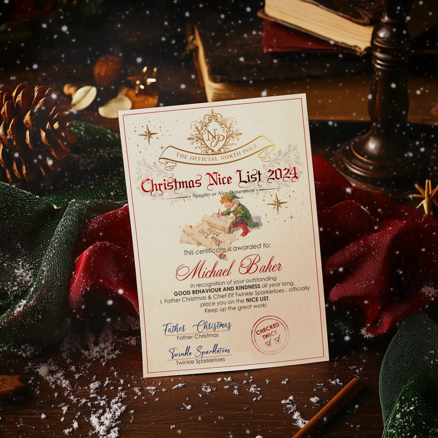 Nice List Certificate